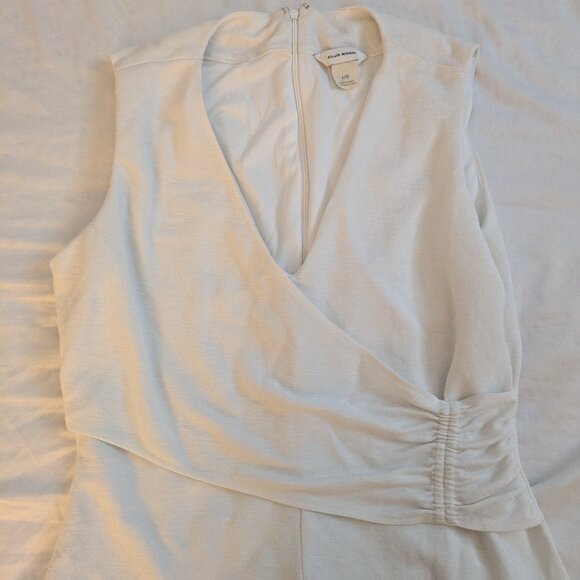 Club Monaco white faux wrap fully lined top - Picture 1 of 8